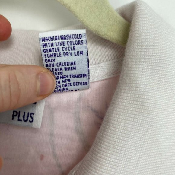 Pardise Bay Short Sleeve Floral Pullover Top Sz 2X - Picture 10 of 11